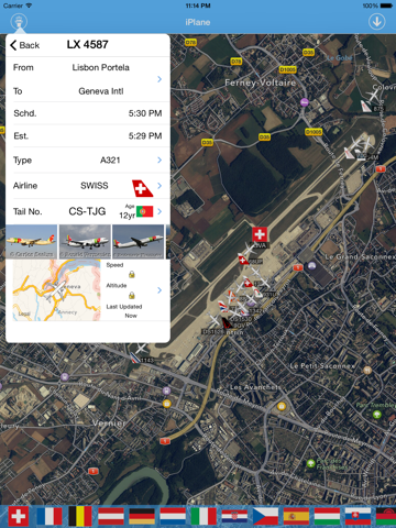 Screenshot #4 pour Swiss Airport - iPlane Flight Information