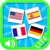 Eduxeso: Learn foreign language and play pairs, memory matching puzzle game!