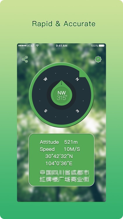 Real time altitude measuring instrument - display real-time speed, altitude, latitude, longitude, direction, the current location