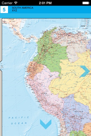 Южная Америка. Политическая карта screenshot 2
