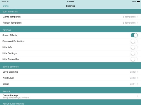 【图】Poker Blind Timer HD(截图1)