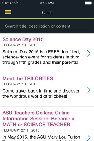 Arizona SciTech Events screenshot 2