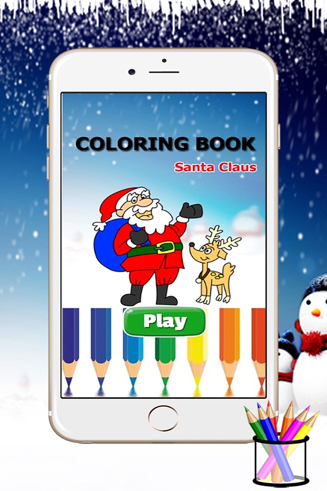 Coloring Book Santa Claus - Merry Christmas screenshot 2