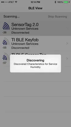Screenshot 2 BLE View iphone