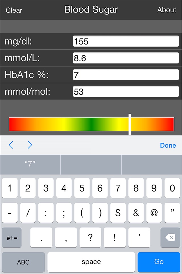 Mila's Blood Sugar Conversion Calculator screenshot 3