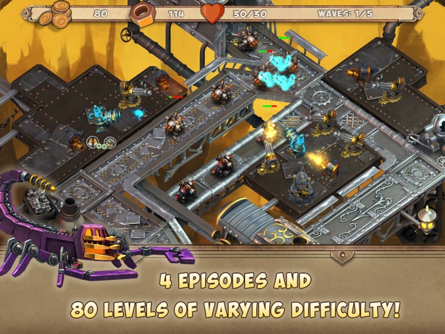 ‎Iron Heart: Steam Tower TD Screenshot