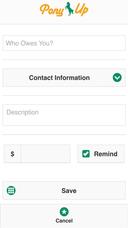 Pony Up - Remind Friends Who Owe You
