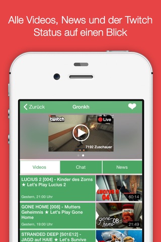 Videostars - Video Player und Updates Deiner Stars per Push - YouTube Edition screenshot 3