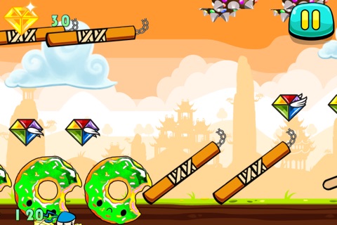 A Flappy Ninja Vs Creepy Flying Skulls at Christmas! - Free screenshot 2