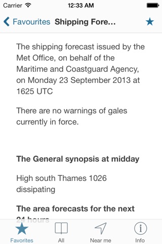 SailorsWeather - marine weather forecasts in your pocket screenshot 2
