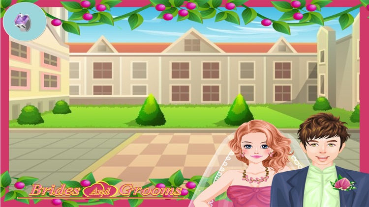 Bride and Groom - Fun wedding dress up and make up game with brides and grooms for kids screenshot-3