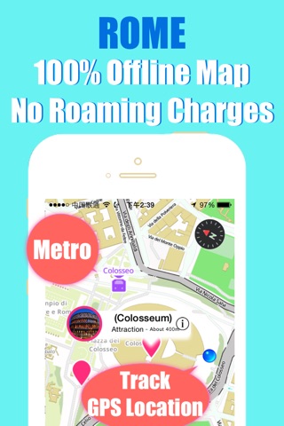 Rome travel guide and offline city map, Beetletrip Augmented Reality Rome Metro Train and Walks screenshot 4