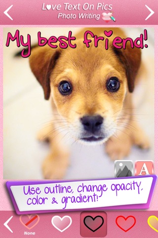 Cute Love Text on Pics - Pic Montage Edit & Caption your Photos with Fancy Photo Editor screenshot 3