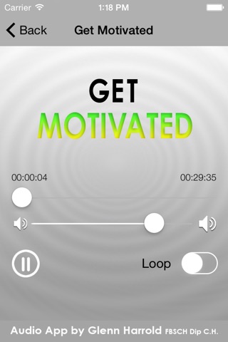 Get Motivated - Positive Motivation Hypnotherapy by Glenn Harrold screenshot 3