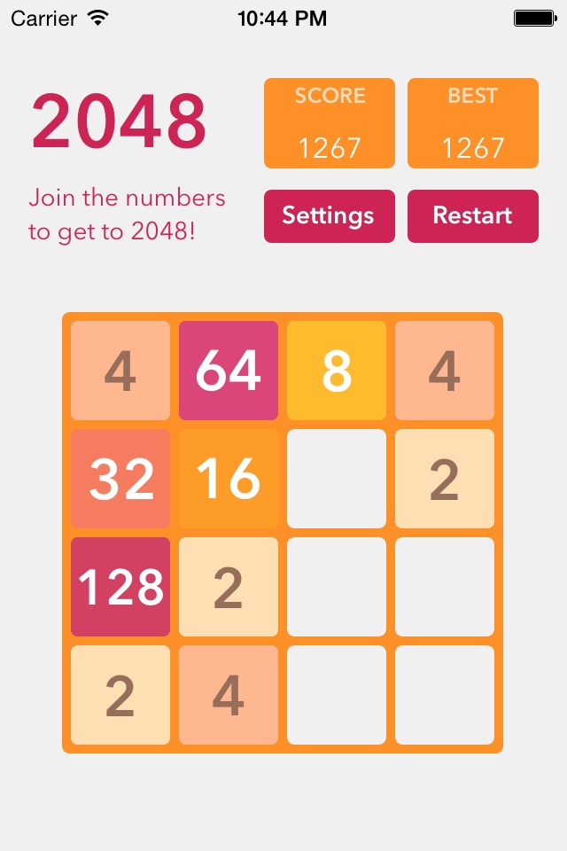 2048 game HD - Join the numbers screenshot 2