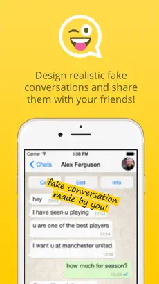 Screenshot 1 Prank - design fake conversations iphone