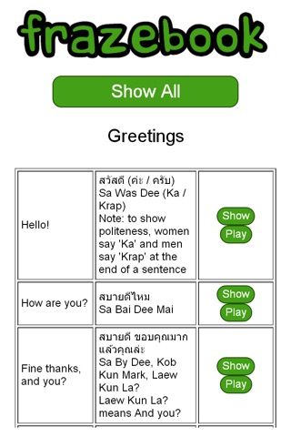 Learn Thai with Frazebook screenshot 4