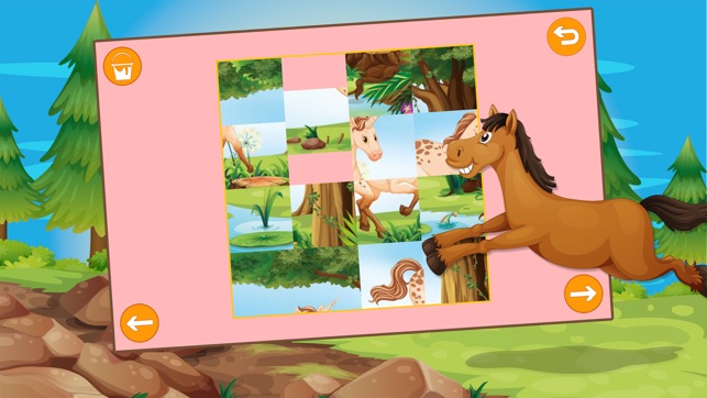 Kids Sliding Puzzle Horses free(圖3)-速報App