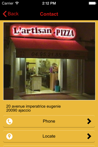 l'artisan pizza screenshot 3