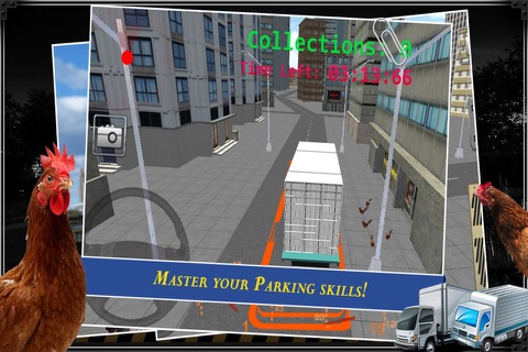 Grand Chicken Run Journey: Fast truck driver 3D screenshot 2