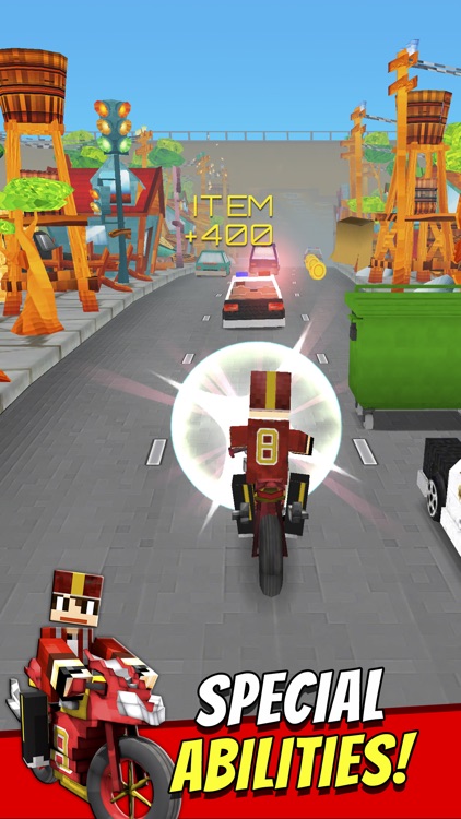 Super Bike Runner - Free 3D Blocky Motorcycle Racing Games