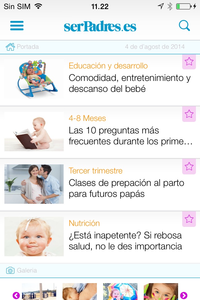 Ser Padres App. Embarazo, bebés, niños, familia, alimentación, salud. screenshot 2