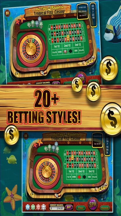 Roulette of Tropical Fish Casino 777 (Win Big)