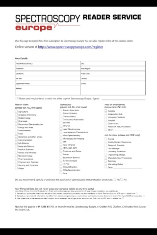 Spectroscopy Europe screenshot 4