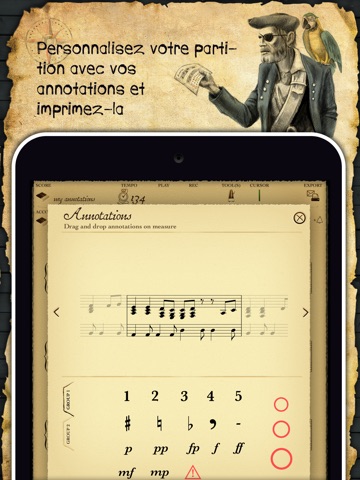 Pirates des Caraïbes (partition musicale interactive) screenshot 4