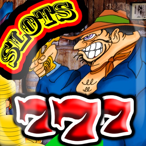 Wild West Toon Saloon Slot Machine Gambling icon