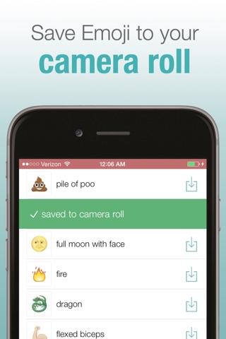 Emojicon - Save Emoji to your Camera Roll screenshot 2