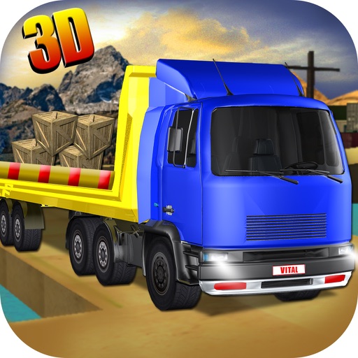 Truck Transporter Driving 3D - Real Cargo Driving & Parking Simulation at Construction Over Mountain icon