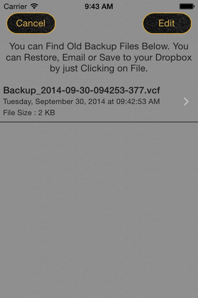 Backup&RestoreContacts screenshot 3