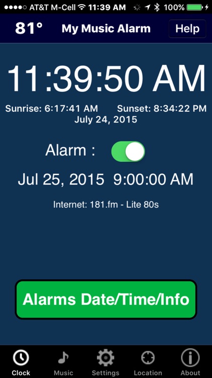 My Music Alarm Clock