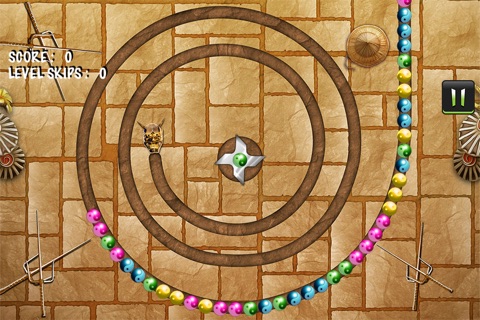 Crazy Ninja Bubble Shooter - cool marble matching game screenshot 2