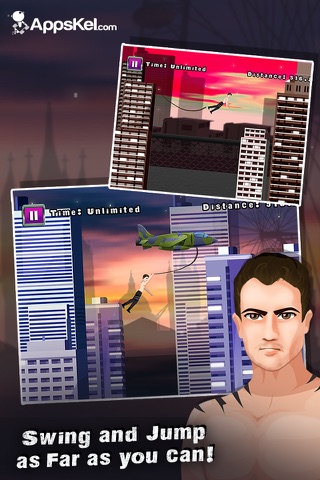 Heroine Rope Swing and Fly – The District Rebellion Runner screenshot 2
