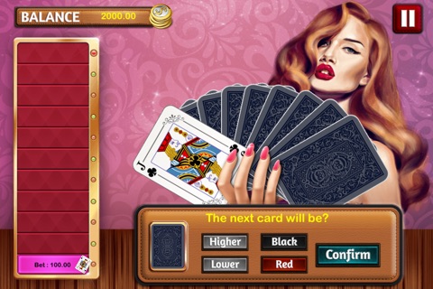 HI-LO Red or Black - Vegas Card Addict PRO screenshot 3