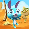 Swinging Bunny: Fly With Rope And Help The Rabbit Hopper Cross The Desert