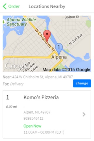 Komo's Pizzeria screenshot 2