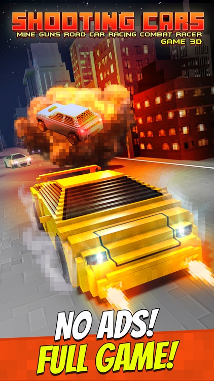 Shooting Cars . Mine Guns Road Car Racing Combat Racer Game 3D