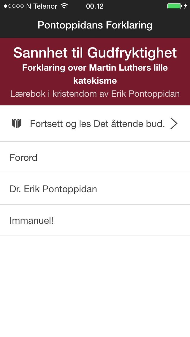 How to cancel & delete Pontoppidans forklaring over Martin Luthers lille katekisme. from iphone & ipad 1