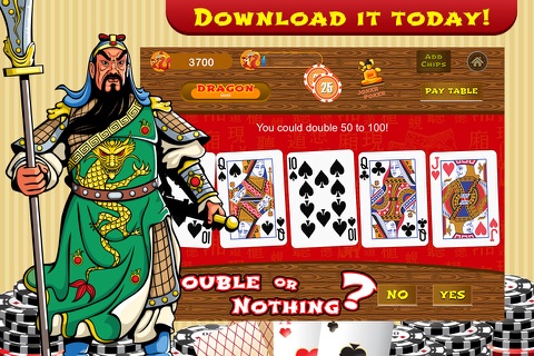 Ace Video Poker PRO - Golden Dragon Empire screenshot 2