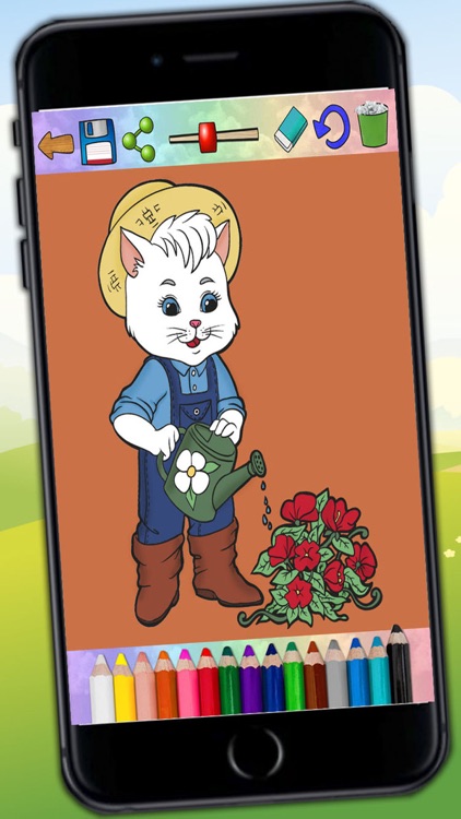 Coloring cats and kittens - drawings to paint screenshot-4