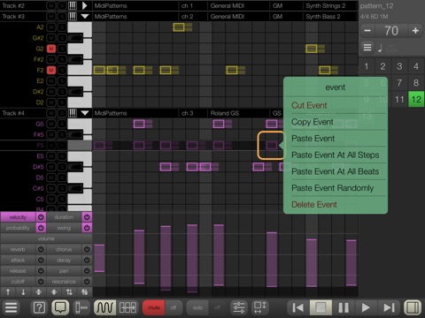 MidiPatterns screenshot 2