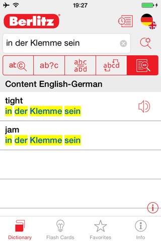 German - English Berlitz Basic Talking Dictionary screenshot 2