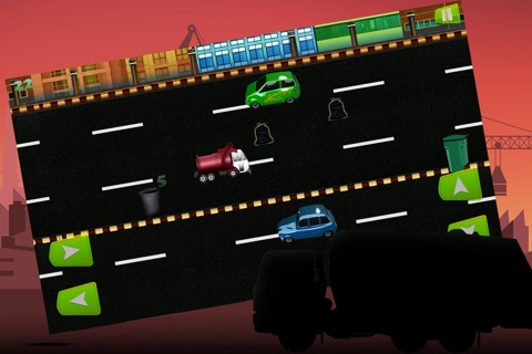 City Garbage Truck Disposal Night Shift : The Crazy Race to Clean the Town - Free Edition screenshot 3