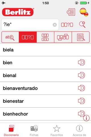 German <-> Spanish Berlitz Basic Talking Dictionary screenshot 2