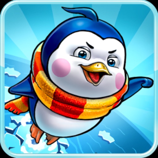 Racing Rolling Penguin-Onetouch Flying and running Penguin Game  Free Icon