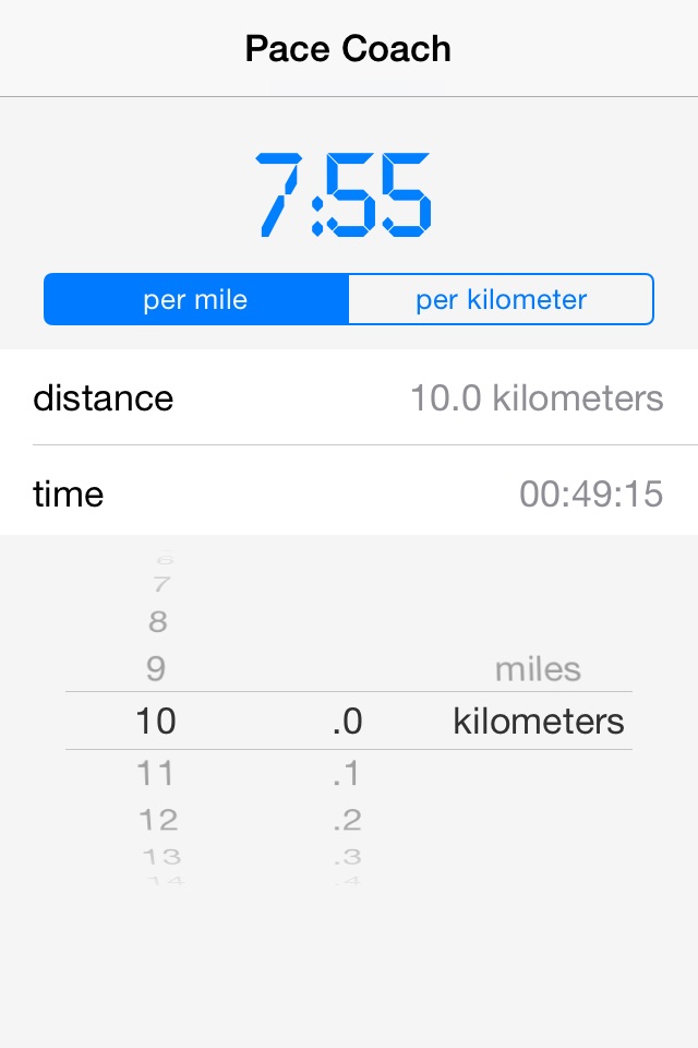 Pace Coach Free Pace Calculator screenshot 3