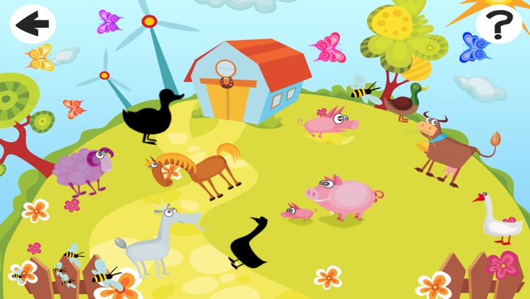 A Farm Shadow Game: Learn and Play for Children